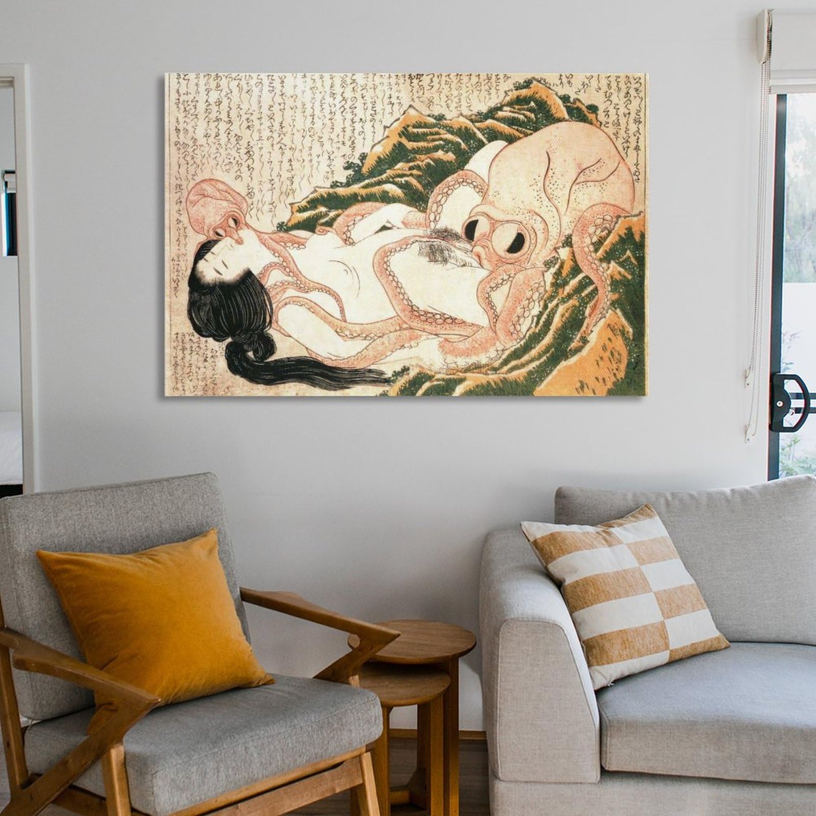 The Dream of Fisherman's Wife Katsushika Hokusai Reproduction